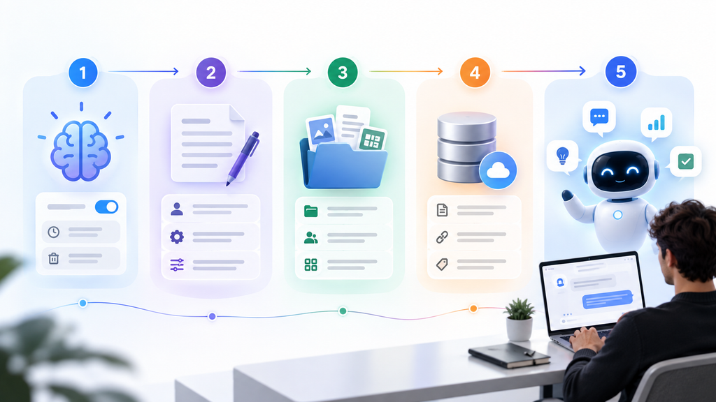 Five-step AI personal assistant setup using memory, instructions, workspace, saved context, and personalization