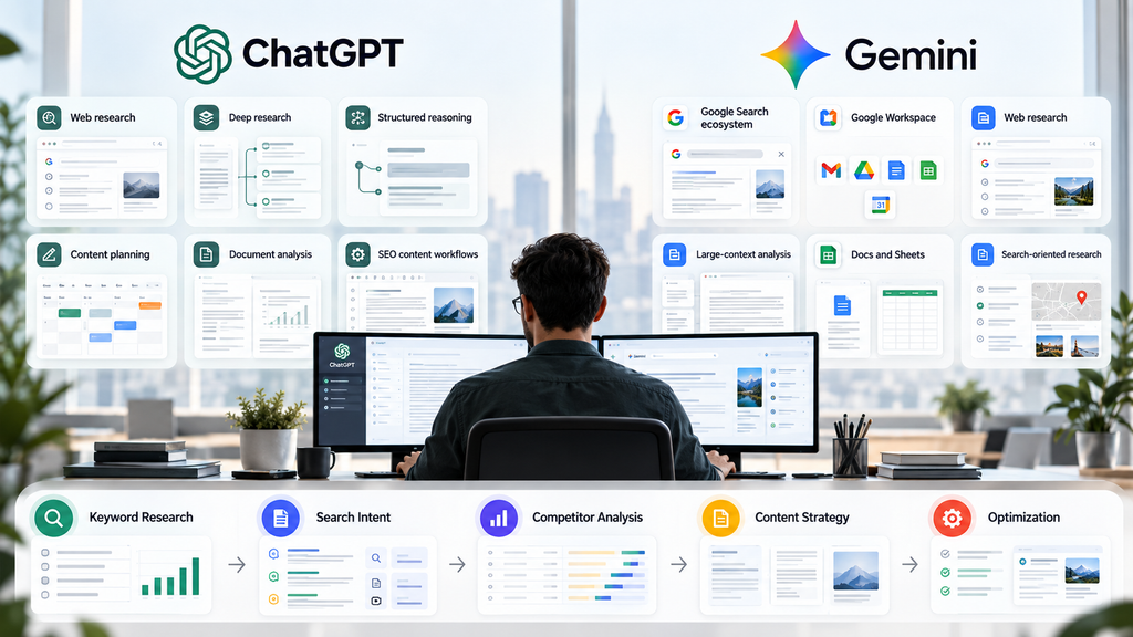 ChatGPT vs Gemini for SEO