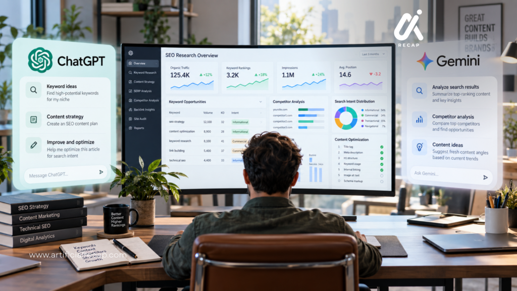 ChatGPT vs Gemini for SEO AI Tools at Work