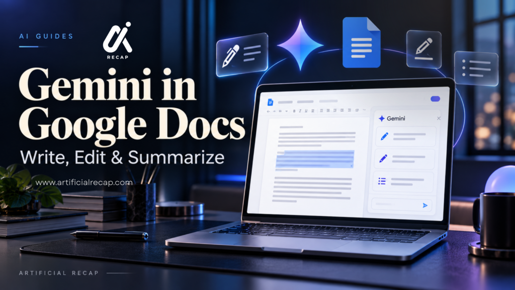 Gemini in Google Docs Write, Edit and Summarize