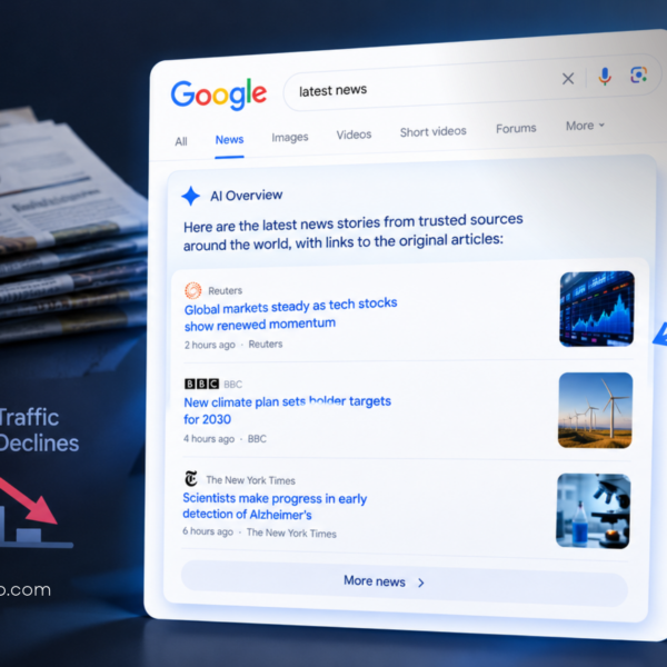 Google Makes News Links More Visible in AI Search as Publishers Face Traffic Declines