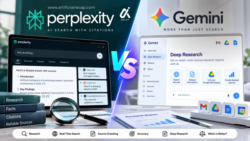 Perplexity vs Gemini for Research, Search, and Source Checking